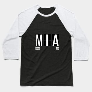 MIA - Miami Florida Airport Code Souvenir or Gift Shirt Baseball T-Shirt